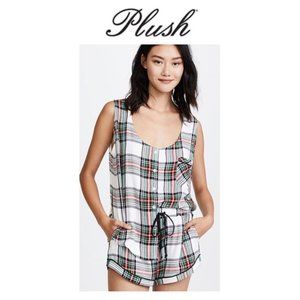 Plush Ultra Soft Plaid Woven Pajama Set